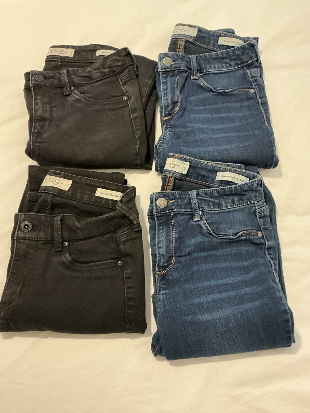 Jessica Simpson Kiss Me Super Skinny Jeans Size 27 - 4 Pair For One Low Price